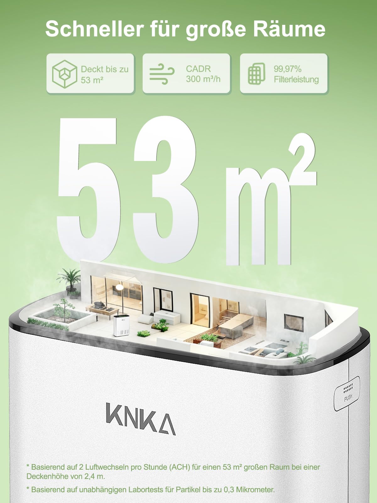knka-aph3000-luftreiniger-cadr-300-m-h-f-r-raucher-haustiere-bis-53-m image 2