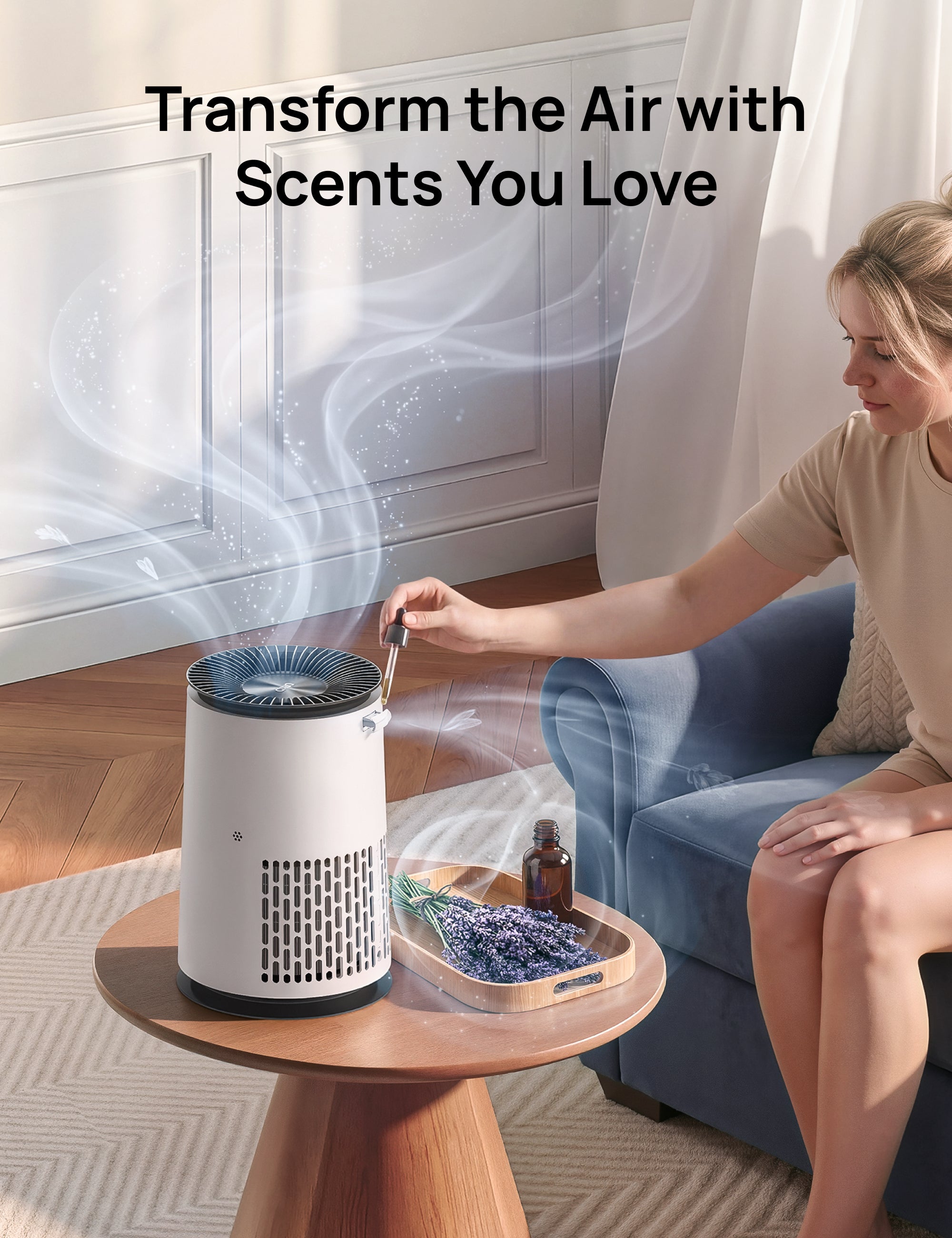 dreo-air-purifier-338-luftreiniger-hepa-mit-aroma-pm2-5-display image 8