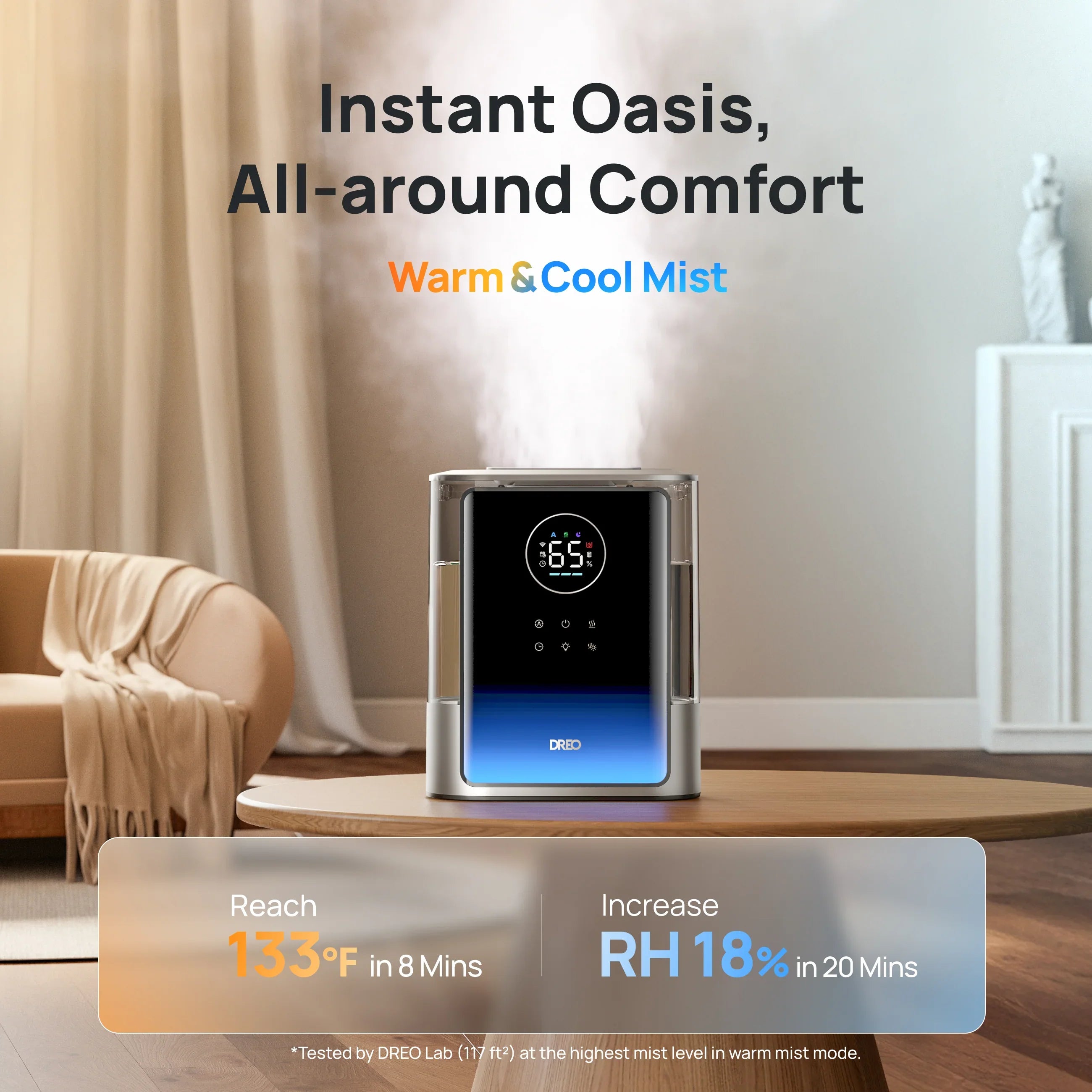 dreo-smart-humidifier-717s-8l-hybrid-warm-kalt image 4