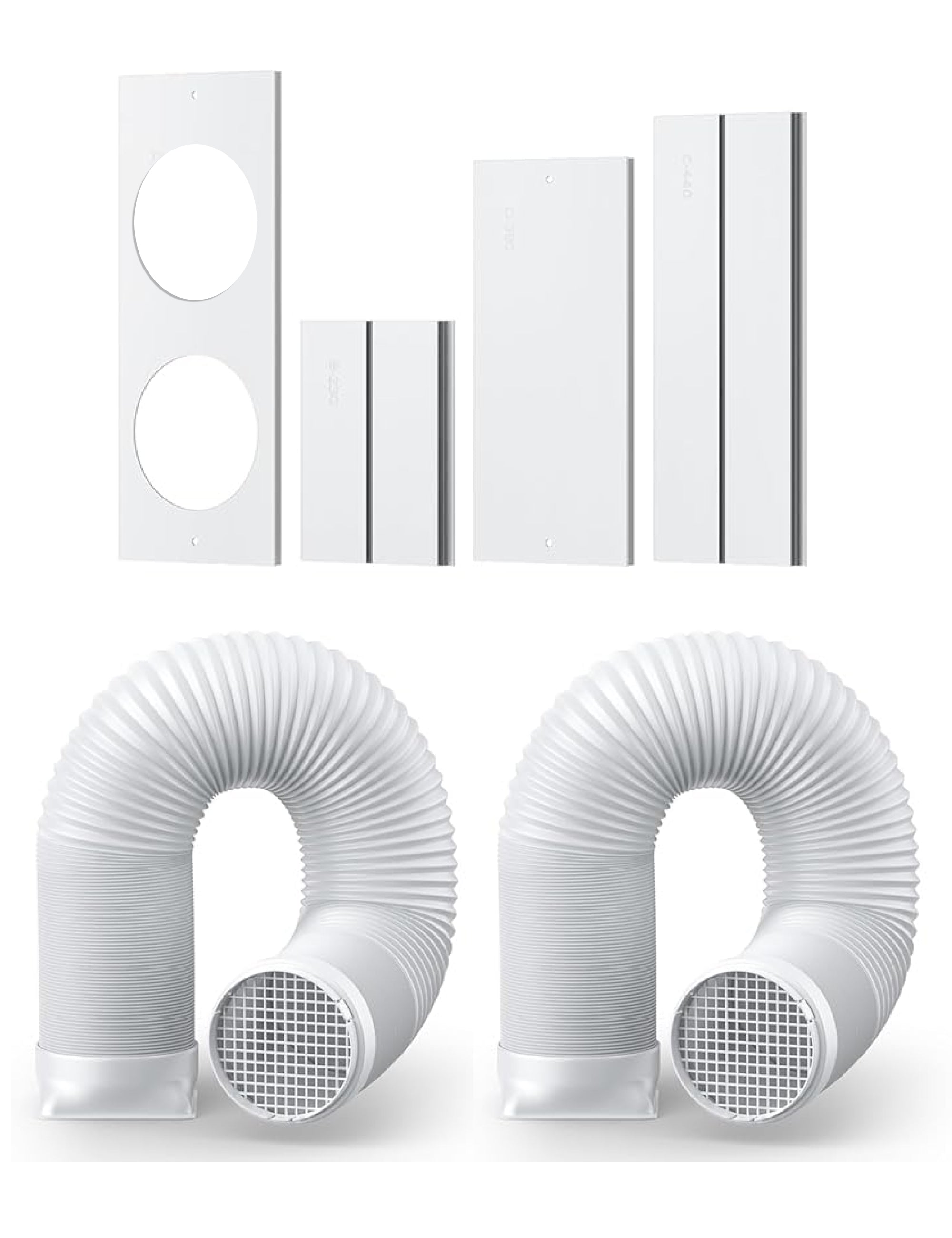 dreo-dual-hose-fensterkit-f-r-portable-air-conditioner-ac515s-ac516s-ac740s image 1